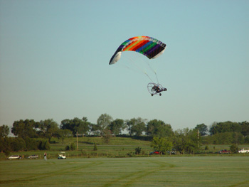 Jim Sweeney in a Sky Rascal one of the lead planes in the r